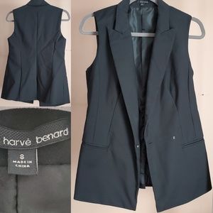 Black Sleeveless Blazer